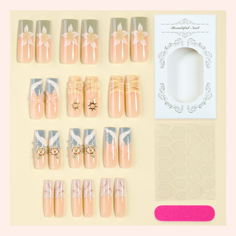 Kreatives thematisiertes Press-On Nagelkunst Set Brehn
