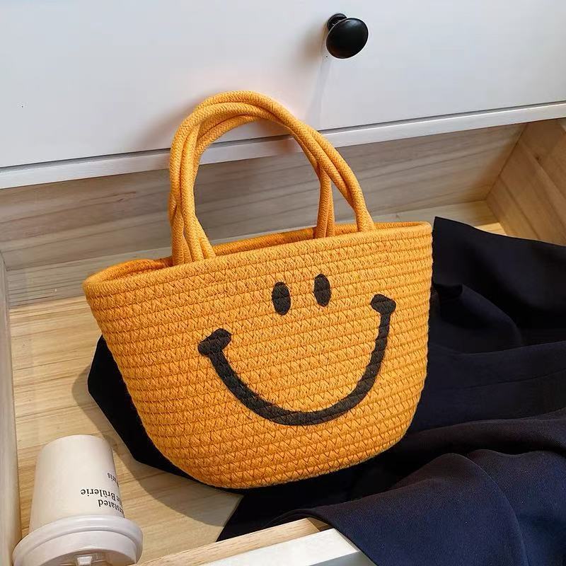 Damen Handtasche mit fröhlichem Smiley-Motiv Brehn