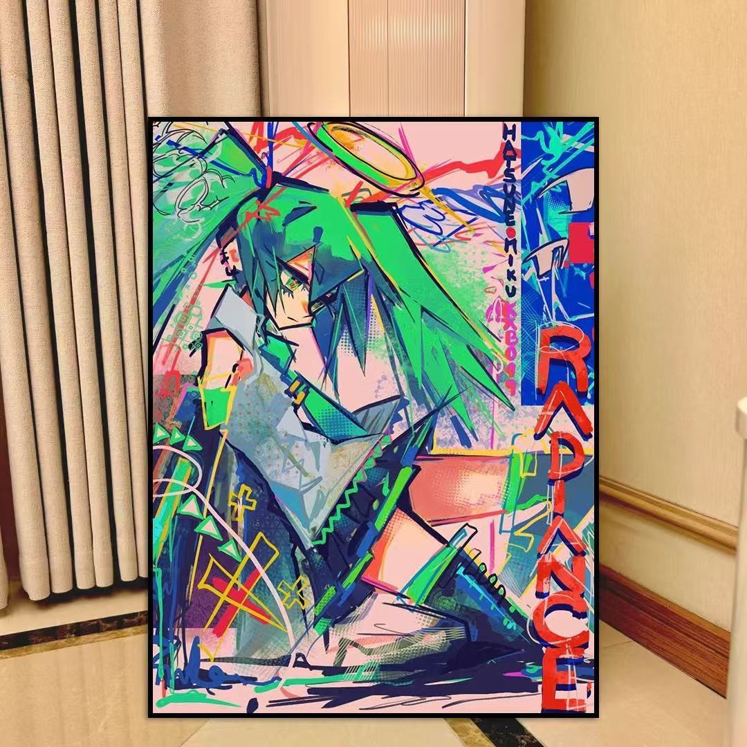 Anime-inspirierte Leinwand Wandkunst Brehn