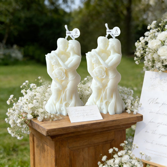 Romantische Skulptur Kerze