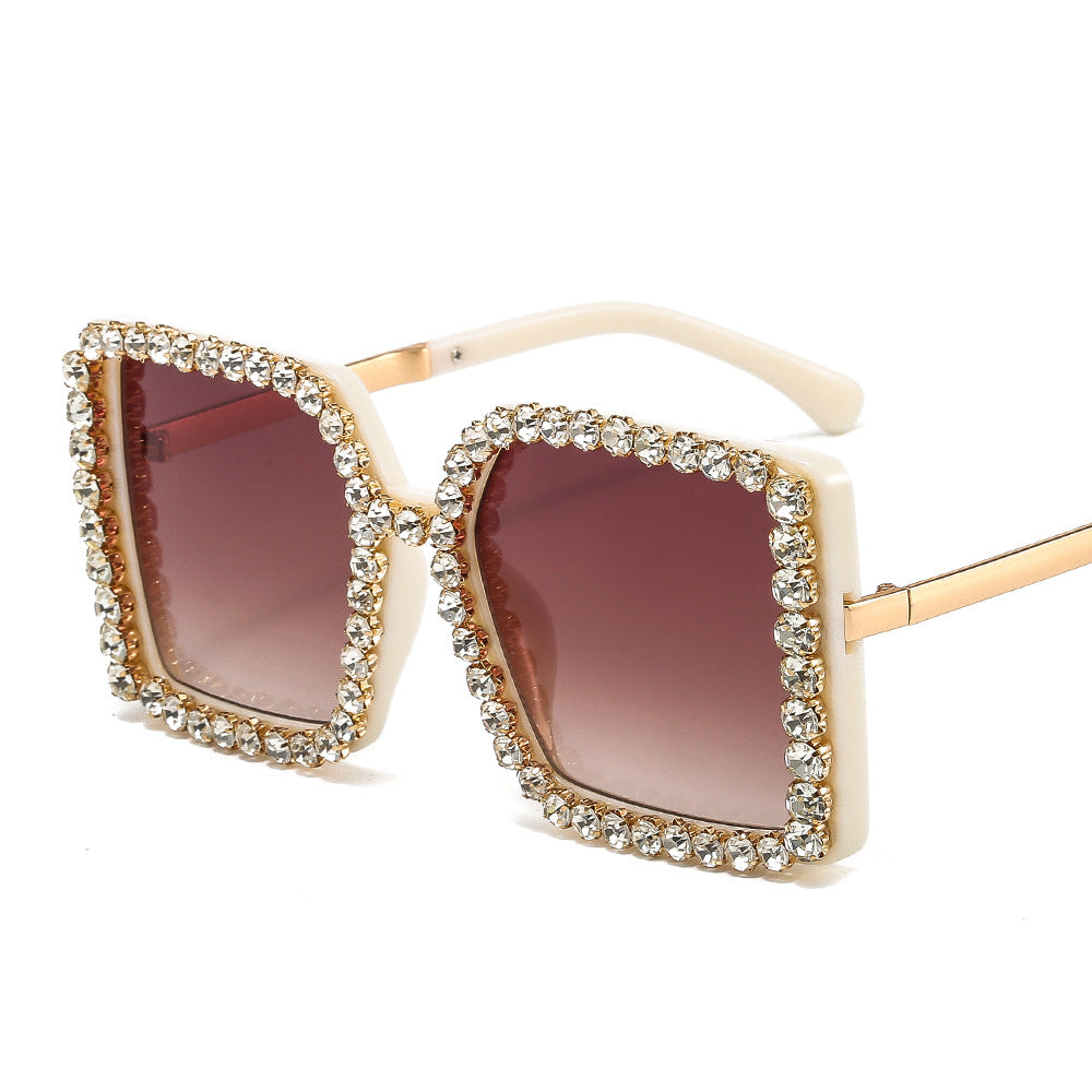 Damen glamouröse Sonnenbrille mit quadratischem Rahmen Brehn