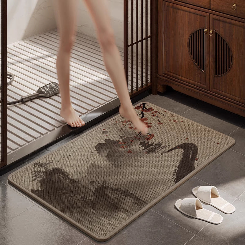 Absorbierende Badezimmer-Fußmatte Brehn