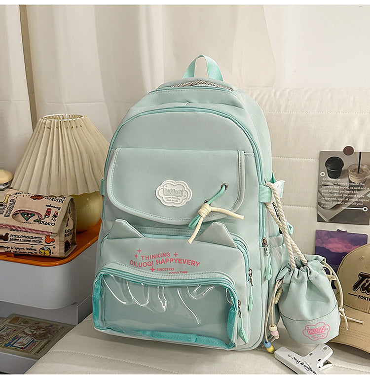 Kat-Design Multi-Taschen Schulrucksack Brehn