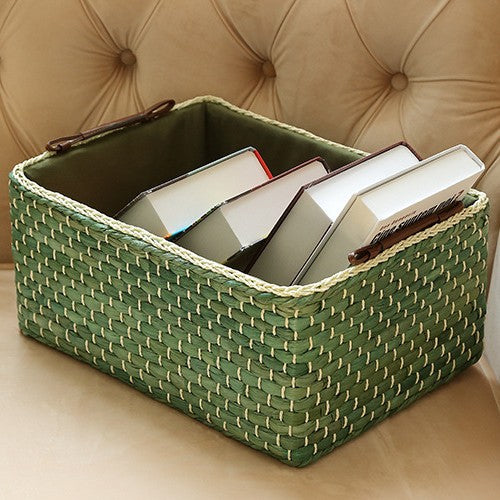 Handgefertigter Organizer-Korb mit Zwei Griffen Brehn