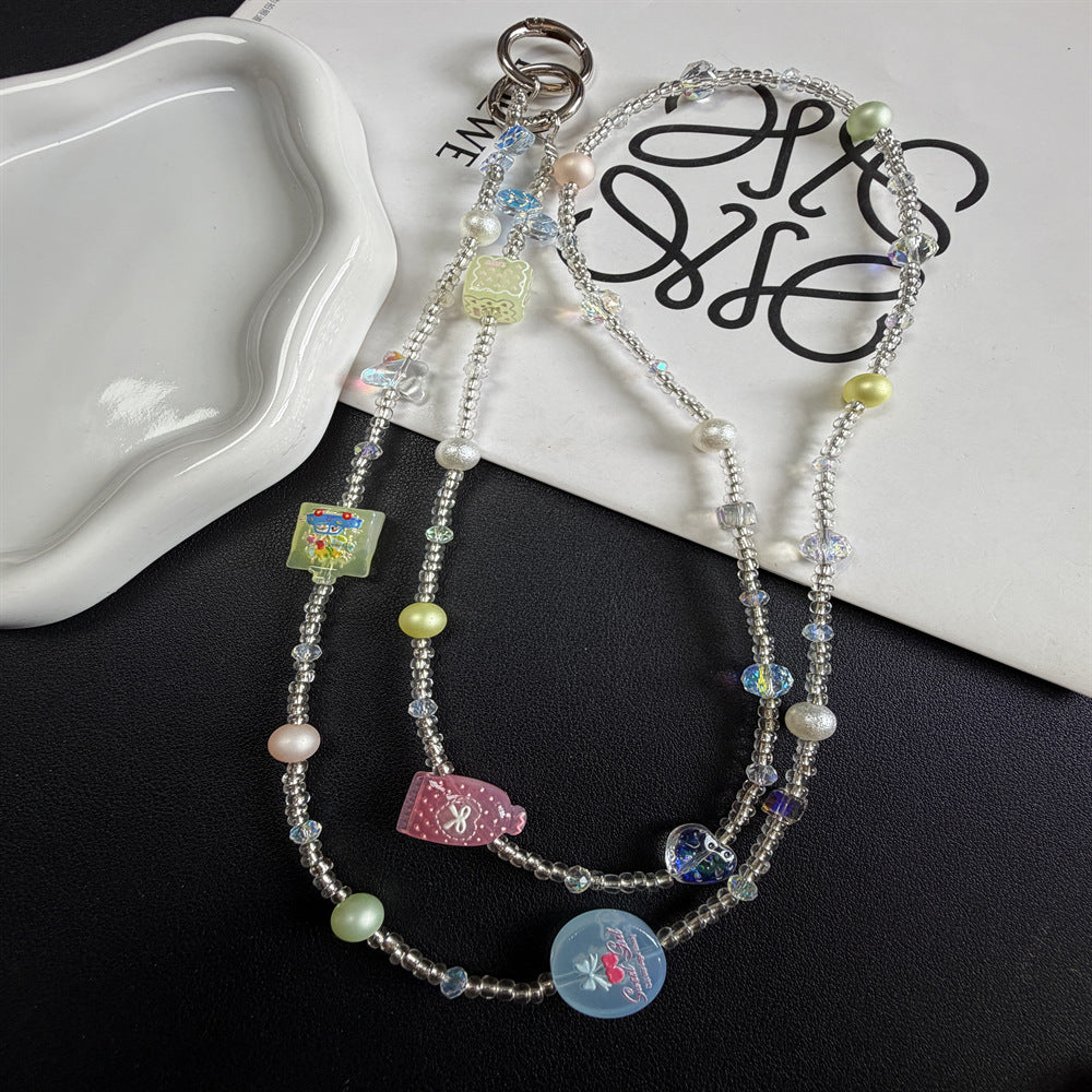Dekorativer Perl Charm Brillen Kette Brehn