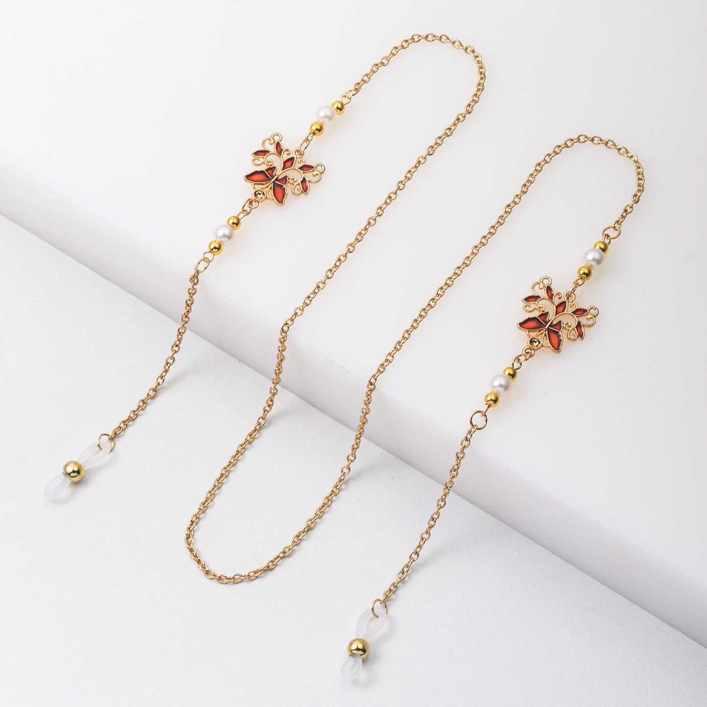 Elegante florale Brillen Kette Brehn
