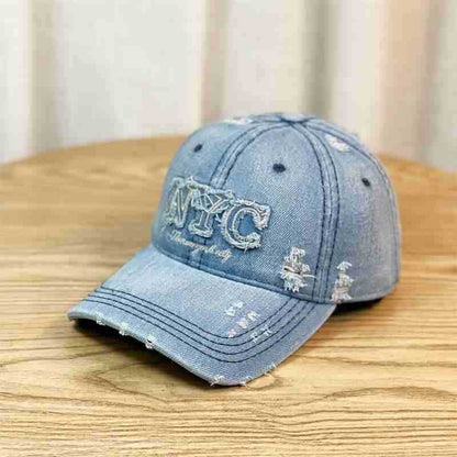 Damen Destroyed Mode Baseball Cap Brehn