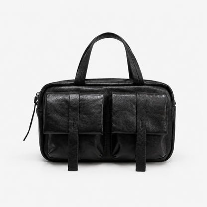 Multi-Taschen-Faux-Leder-Laptoptasche