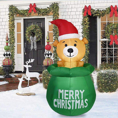 Aufblasbare Weihnachtsbären-Dekoration