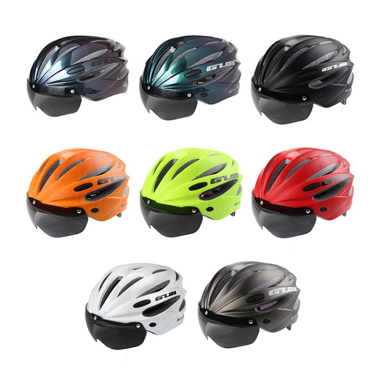 Brehn | GUB K80 Plus Fahrradhelm mit Visier und Brille (Schwarz)