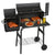 Offset Smoker Holzkohlegrill mit Seitenfeuerbox BBQ | Brehn