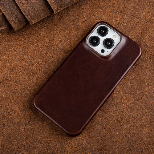 Brehn | Ölwachs Echtes Leder Apple iPhone Hülle