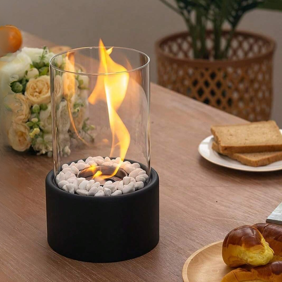 Klassische Öllampe mit offener Flamme - Lumora | Brehn