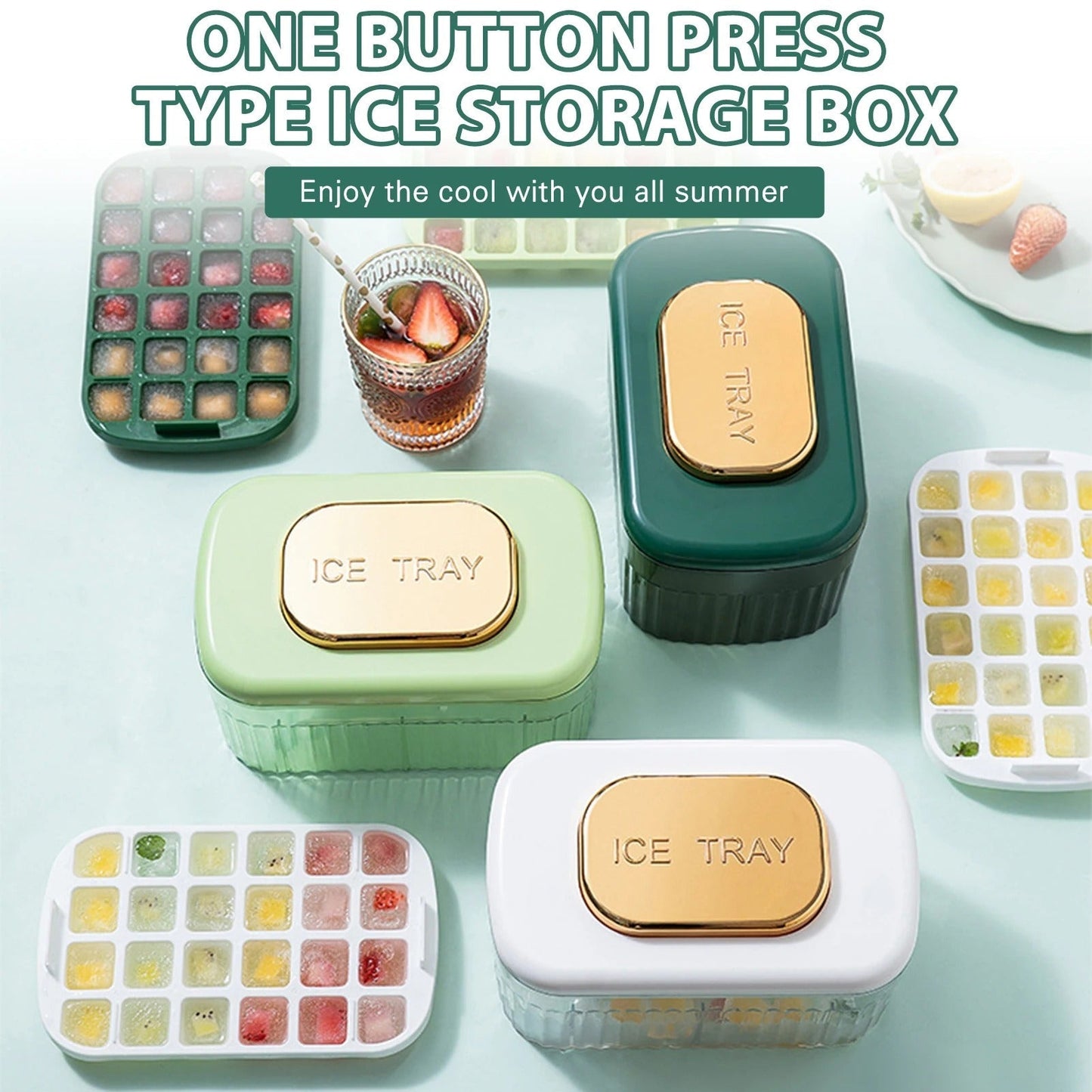 Brehn | One-Press-Eiswürfelbereiter Box