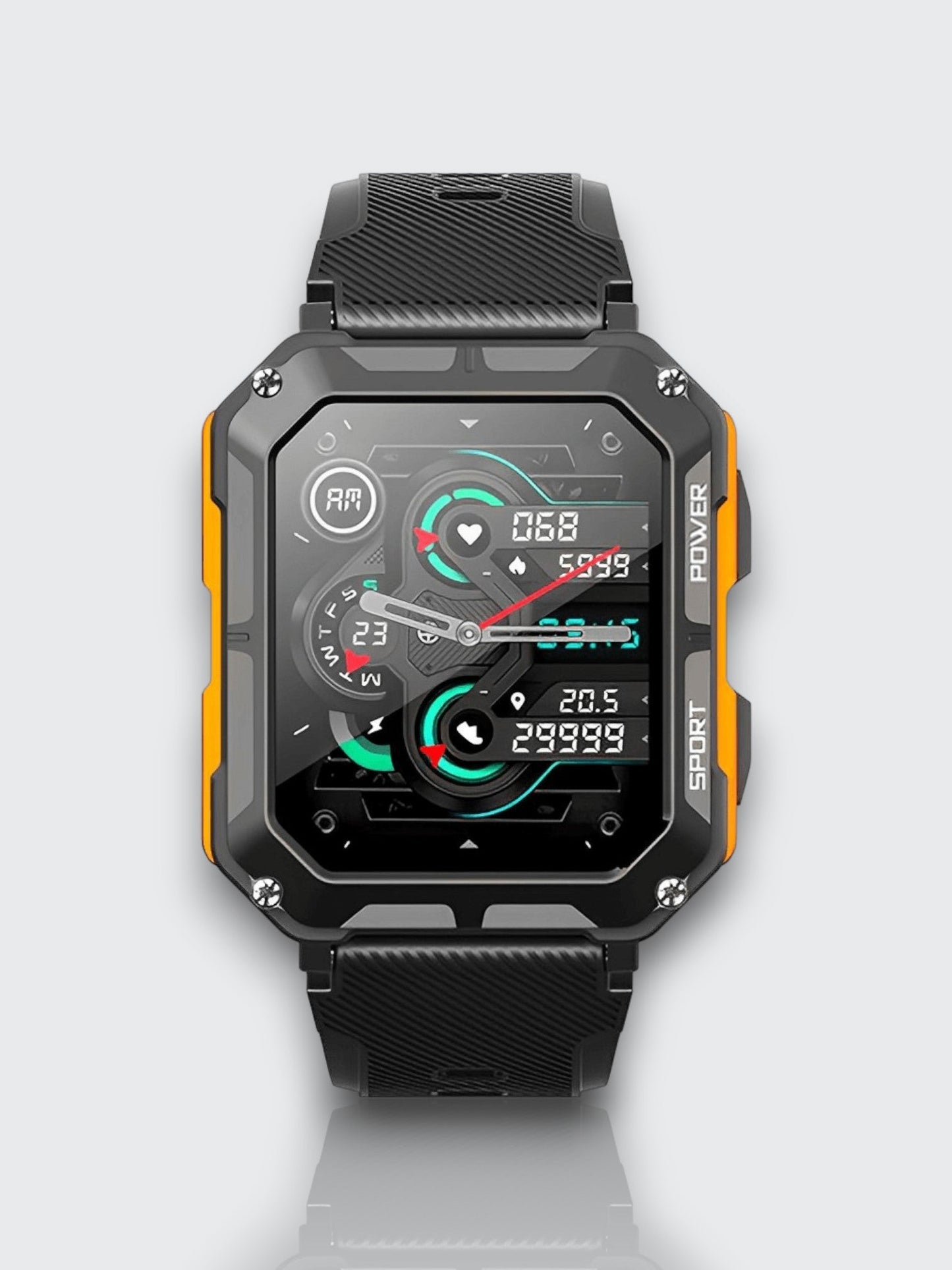 Unzerstörbare Smartwatch mit Herzfrequenzmesser und 14 Tagen Akkulaufzeit – Wasserdicht und Stoßfest für aktive Profis | Brehn