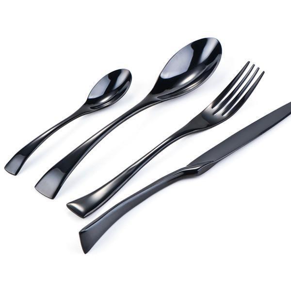 Onyx Jet Black Silberbesteck Set | Brehn