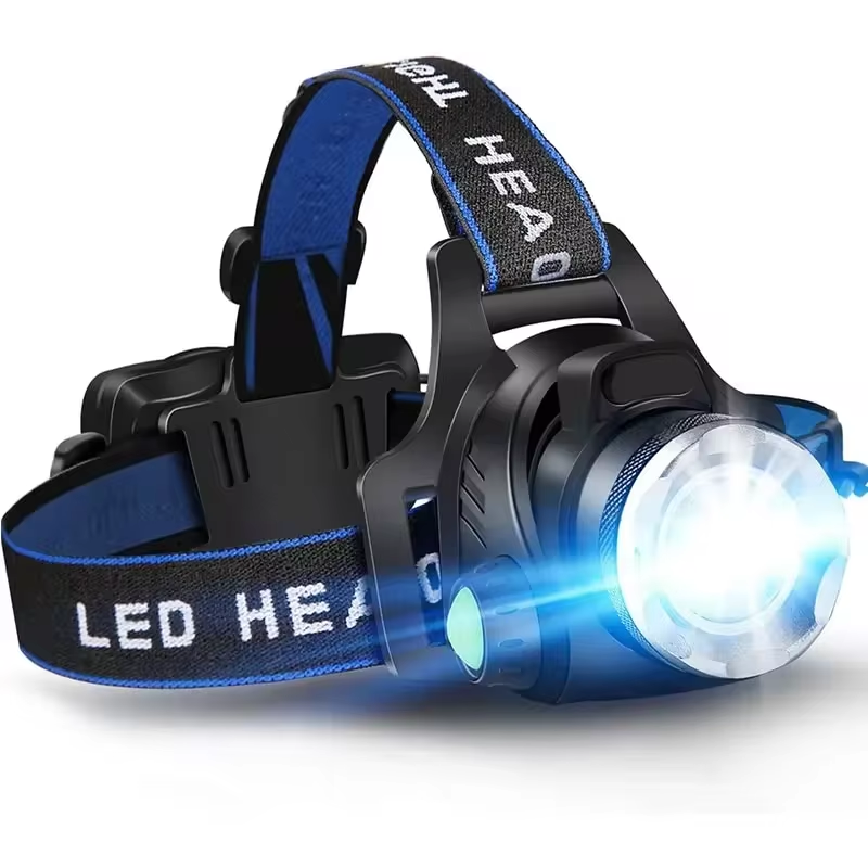 Wiederaufladbare LED-Stirnlampe langlebig, wasserdicht und leistungsstark | Brehn