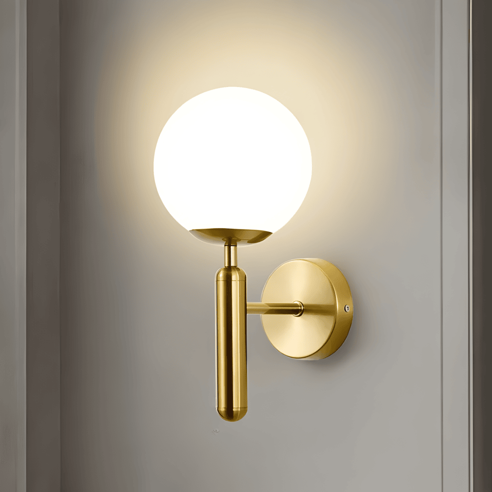 GlansBol Wandlampe – warmer Atmosphärenmacher mit Kupferakzenten | Brehn