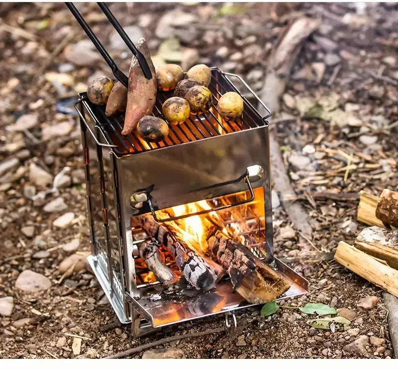 FirePower Compact – Tragbarer Edelstahl Holzofen für Outdoor-Aktivitäten | Brehn