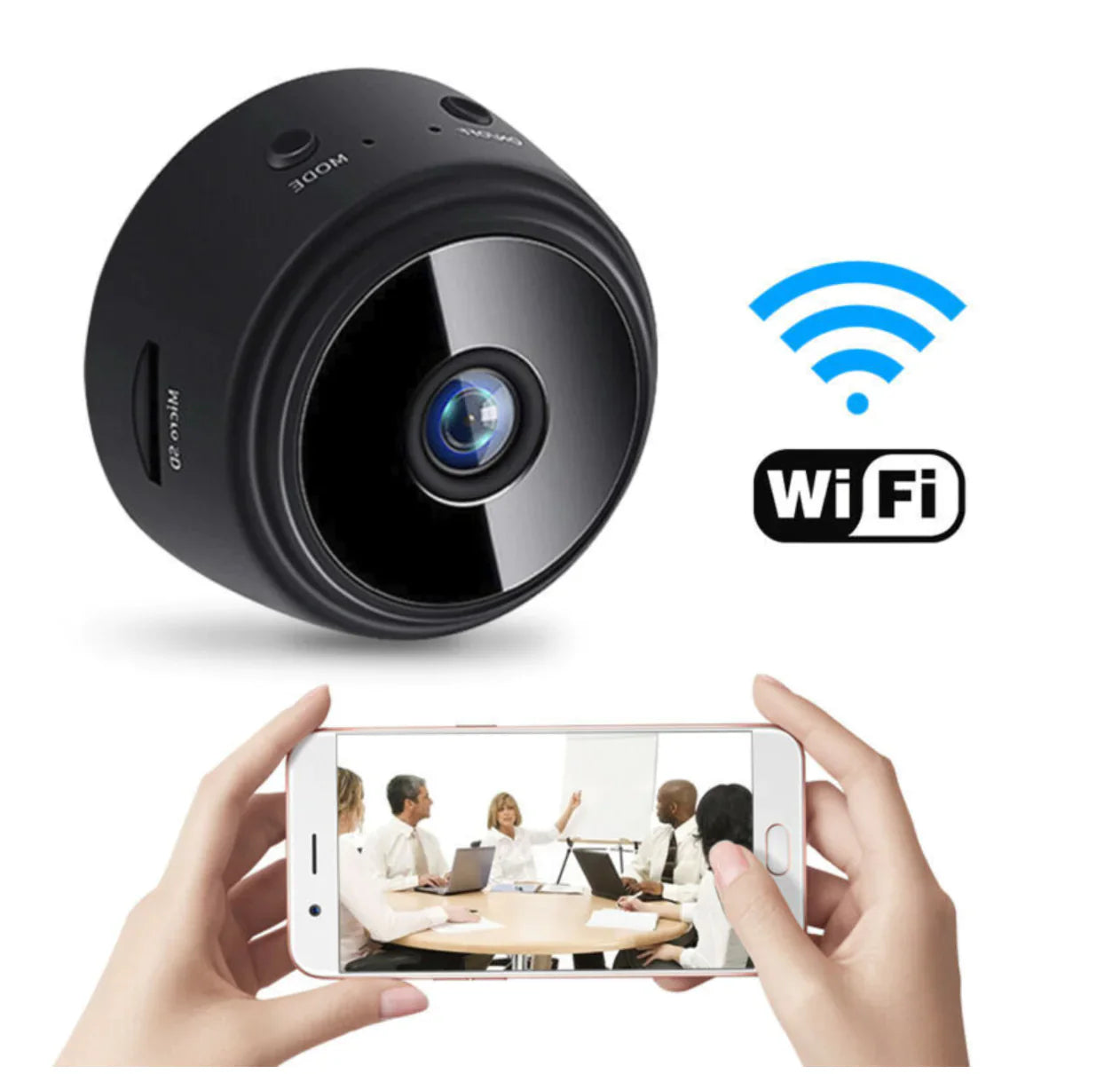 Brehn | Pro Sicherheitskamera mit WiFi 1080p HD | Mit Nachtsicht!