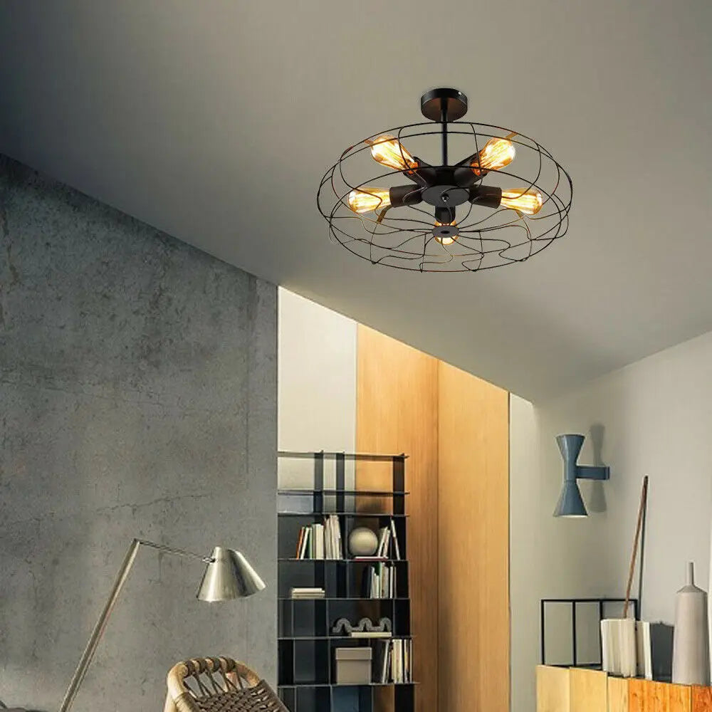 Brehn | Retro Käfig-Deckenlampe