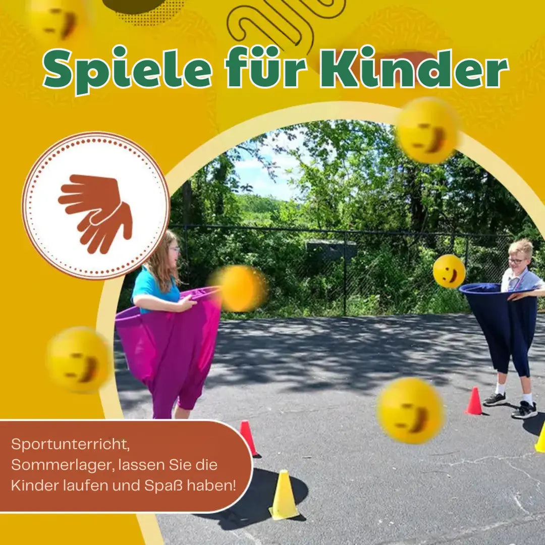 Outdoor-Catch-Spiel mit riesigen Hosen für Gruppen-Spaß