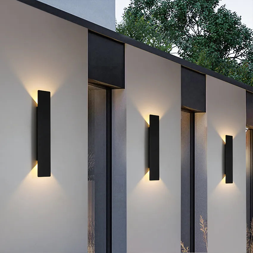 Brehn | Wetterfeste Aluminium Wandleuchte für Außen mit LED Licht - IP65, Einfache Installation und Langlebiges Design