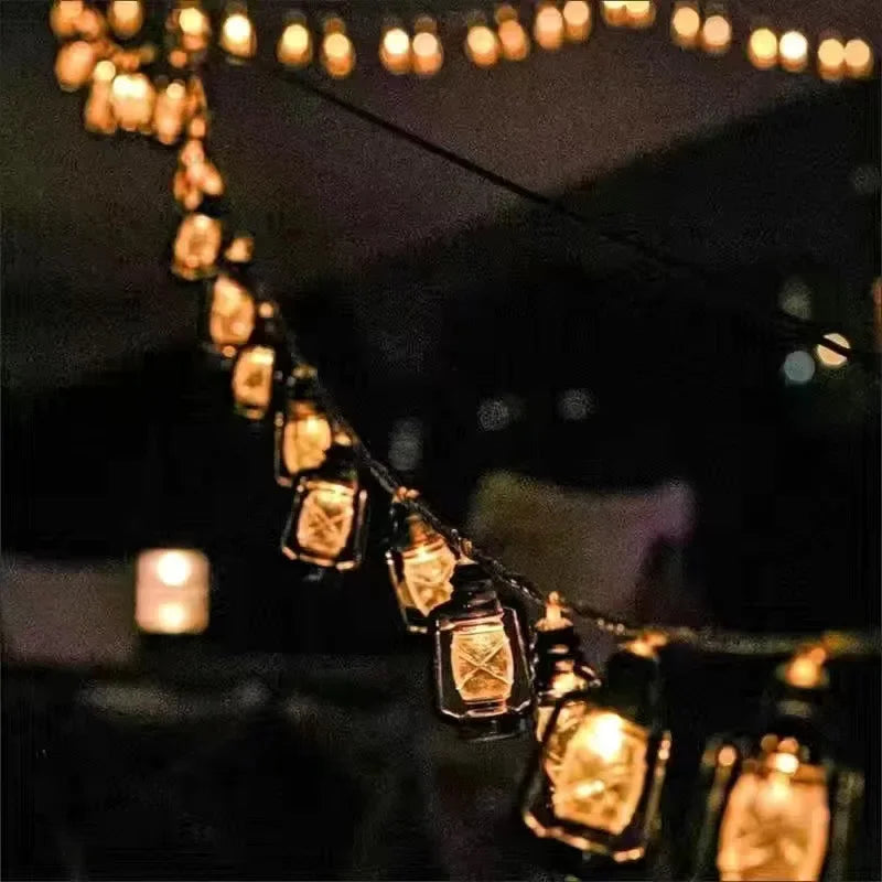 Solarbetriebene LED Lichterkette mit Flammeneffekt – Dekorative Außenbeleuchtung für Garten und Terrasse | Brehn