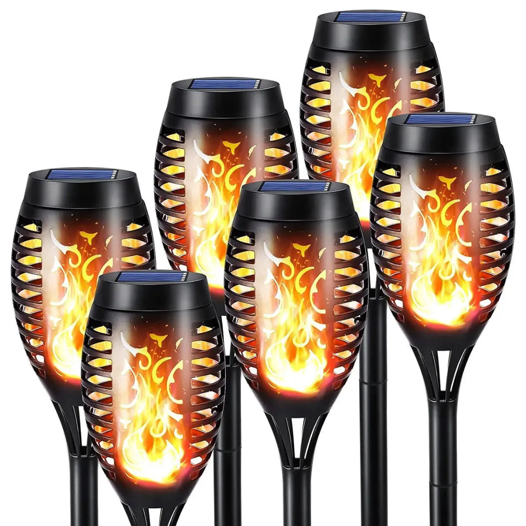 Solarbetriebene LED-Fackeln - SolarFlame | Brehn