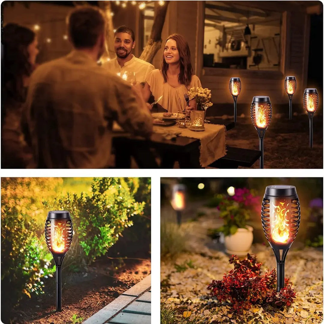 Solarbetriebene LED-Fackeln - SolarFlame | Brehn