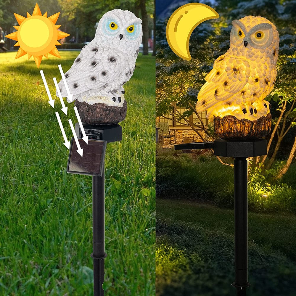 Verzauberndes Solar-Eulen-Gartenlicht