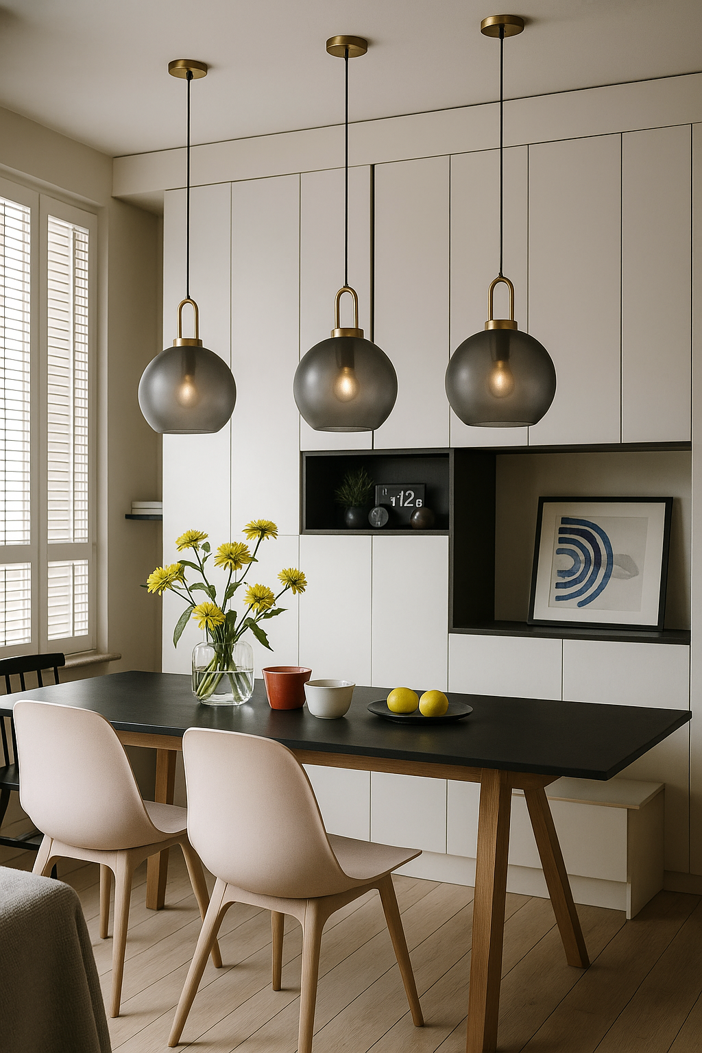 Rauchglas Pendelleuchte – Industrie-Deckenlampe für Küche, Esszimmer & Wohnzimmer | Brehn