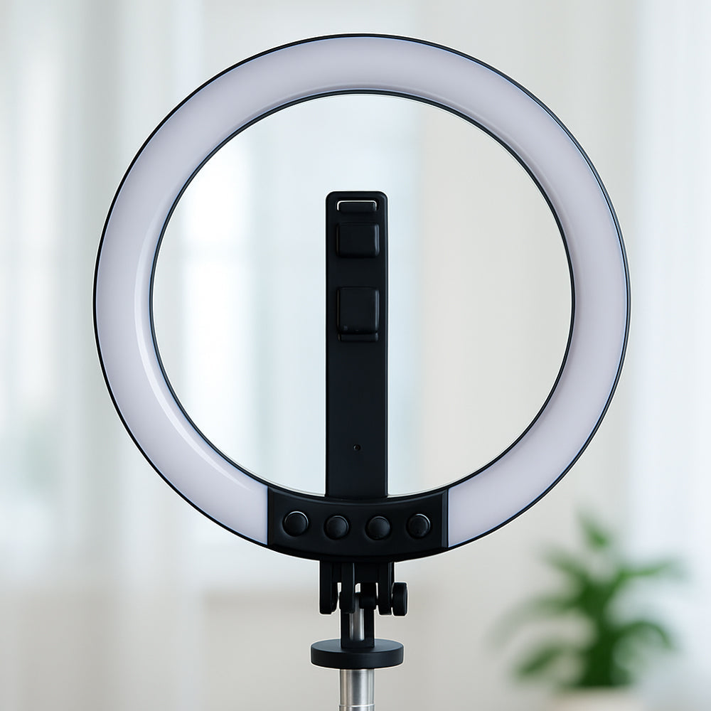 Ring Light mit Fernbedienung & Stativ – 3 Farbtemperaturen – P220-Q | Brehn