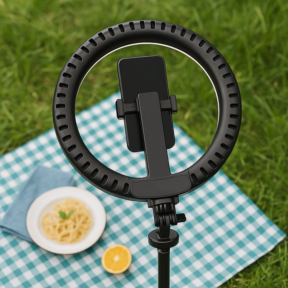 Ring Light mit Fernbedienung & Stativ – 3 Farbtemperaturen – P220-Q | Brehn