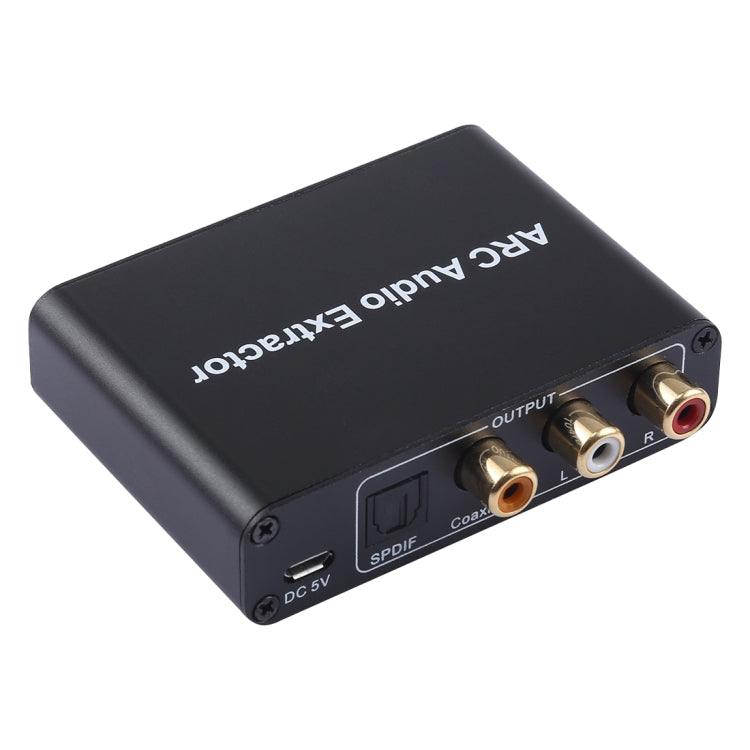 Brehn | 192KHz ARC Audio Extractor HDMI ARC zu SPDIF + Koaxial + L/R Converter Audio Rückkanal Adapter