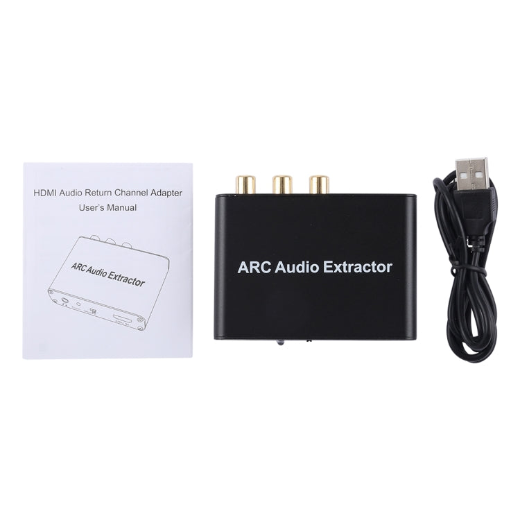 Brehn | 192KHz ARC Audio Extractor HDMI ARC zu SPDIF + Koaxial + L/R Converter Audio Rückkanal Adapter