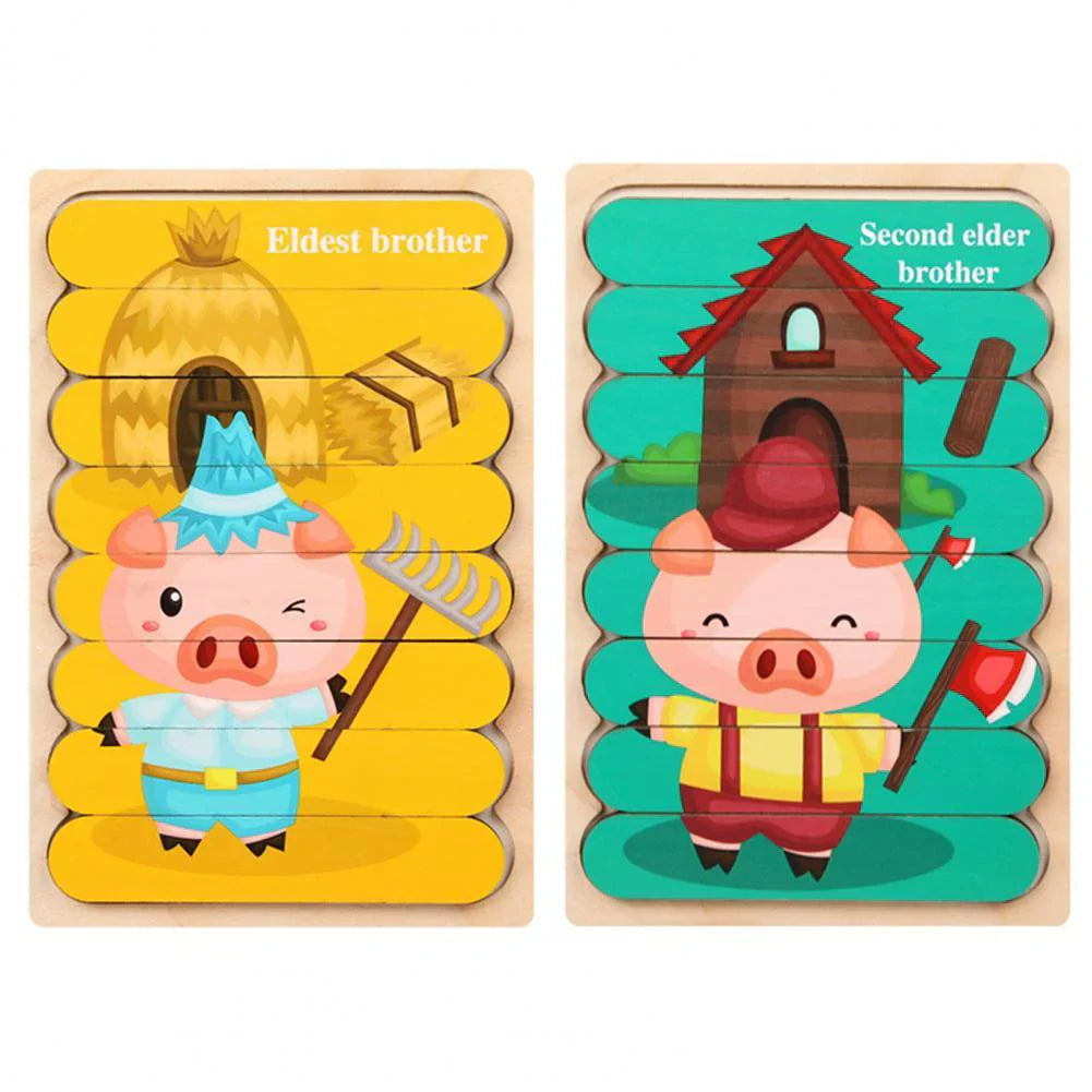 Brehn | Holzpuzzle Herausforderung - Spaß Puzzle Spiel für Kinder
