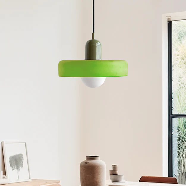 Bunte Bauhaus-Glaspendelleuchte – Moderne Designleuchte für Wohn- und Esszimmer