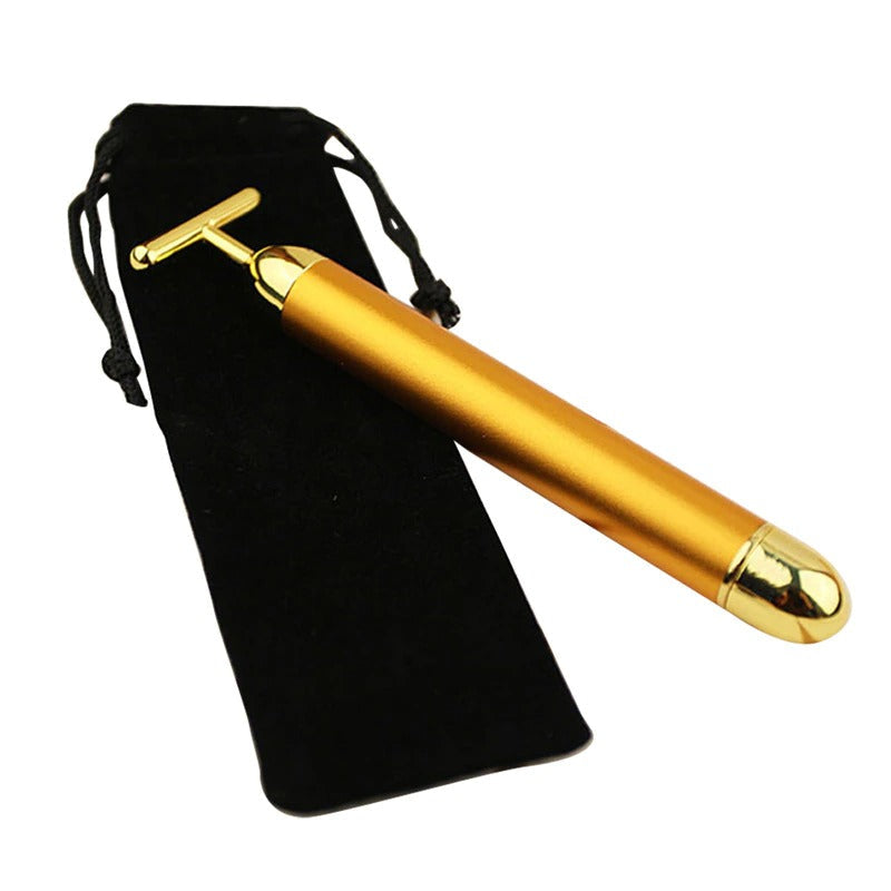 Brehn | Energy 24K Gold T Beauty Bar Gesichtsroller-Massagegerät