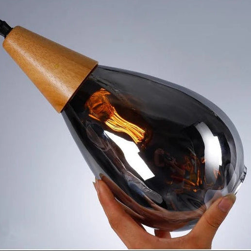 Vintage Tropfen Glas Pendelleuchte für das Esszimmer | Brehn