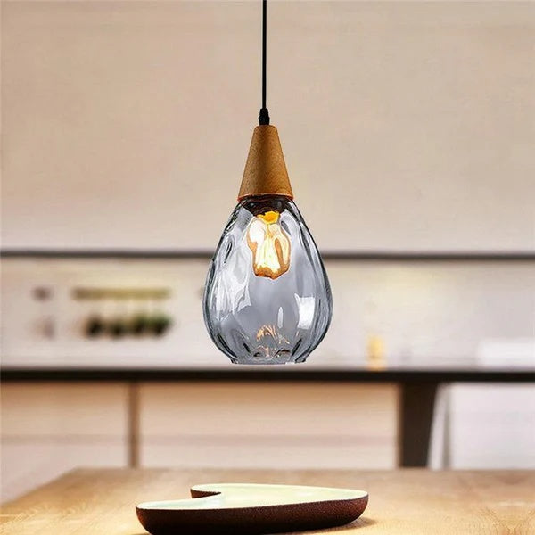 Vintage Tropfen Glas Pendelleuchte für das Esszimmer | Brehn