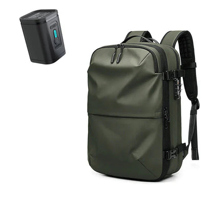 Packlite Slim – Wasserdichter Kompressionsrucksack mit USB-Anschluss für Handgepäck | Brehn