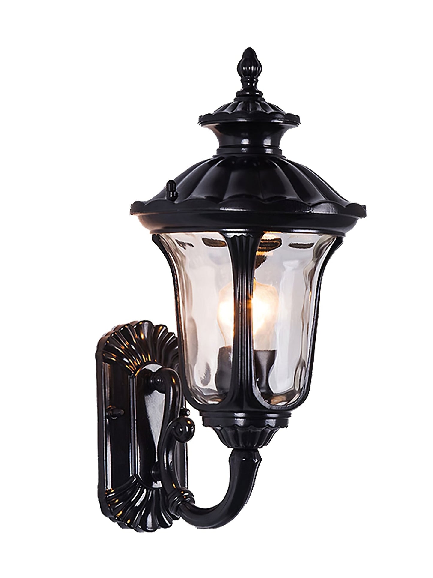 Brehn | Wasserdichte Retro Außenwandlampe Milchglas
