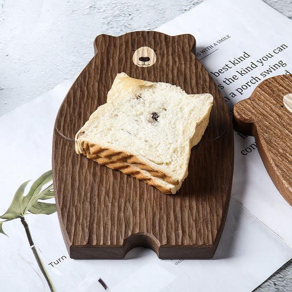 Papa Baby Mama Bär Holz Servierplatte Schneidebrett | Brehn