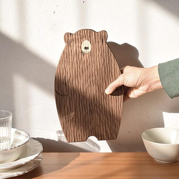 Papa Baby Mama Bär Holz Servierplatte Schneidebrett | Brehn