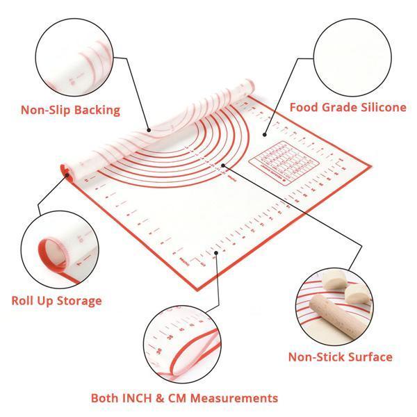 Pastry Measurements Silikon Antihaft Backmatte | Brehn