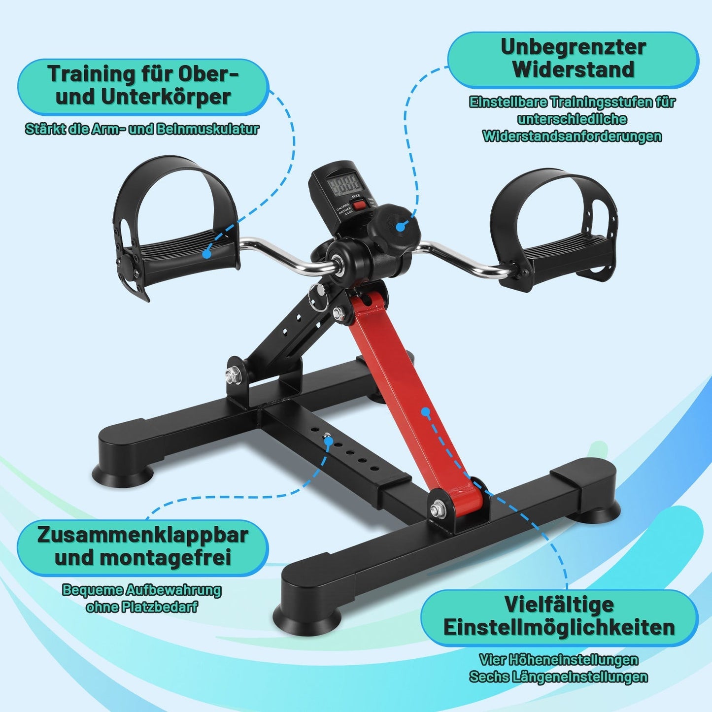 Mini Heimtrainer Pedaltrainer Mini Bike | Brehn