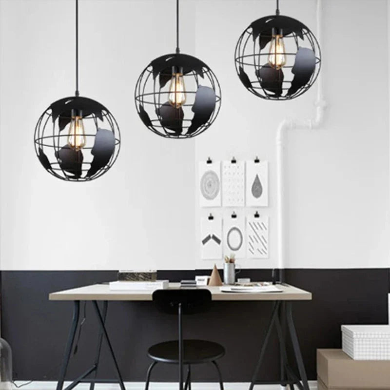 Kreative Erde Kronleuchter Pendelleuchte – Industrial Retro Design aus Metall | Brehn