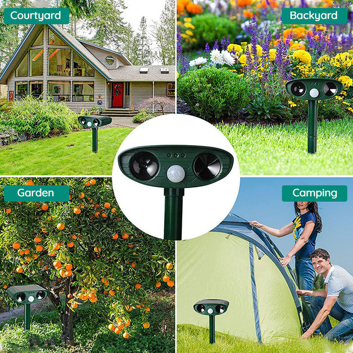 Brehn | Waschbär Outdoor Ultrasonic Repeller - Solarbetriebener Ultrasonic Tier- und Schädlingabwehr - Befreien Sie sich innerhalb von 48 Stunden von Waschbären