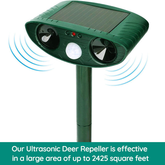 Brehn | Waschbär Outdoor Ultrasonic Repeller - Solarbetriebener Ultrasonic Tier- und Schädlingabwehr - Befreien Sie sich innerhalb von 48 Stunden von Waschbären